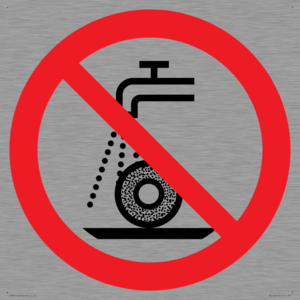 Prohibition: Do not use for wet grinding